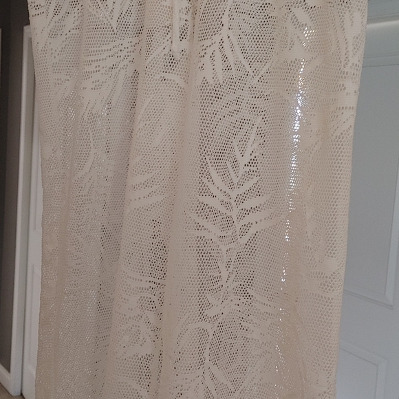 NWT! Sandiva White Palm Mesh Wide Leg Beach Pants ~ Size XL - Picture 7 of 8